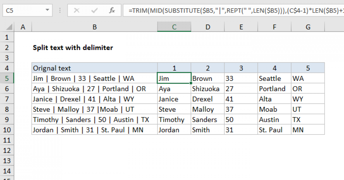 Extract Text Before Delimiter Excel Formula